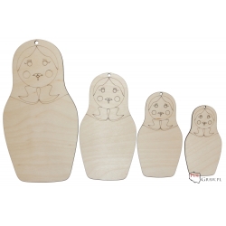 Matrioszki komplet 4szt. 20cm A542